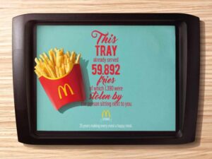 dienblad van Mcdonalds