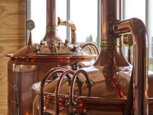Koperen bier gist ketels
